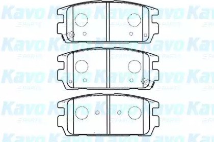 Комплект тормозных колодок KAVO PARTS BP-3022