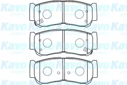 Комплект тормозных колодок KAVO PARTS BP-3033