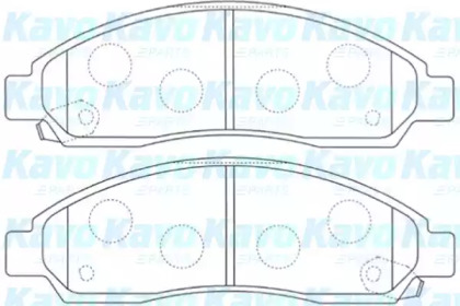 Комплект тормозных колодок KAVO PARTS BP-3515