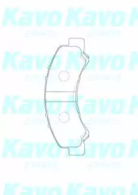 Комплект тормозных колодок KAVO PARTS BP-3516