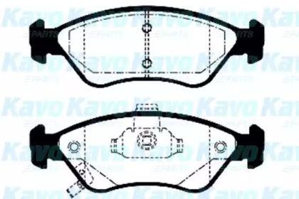 Комплект тормозных колодок KAVO PARTS BP-4002