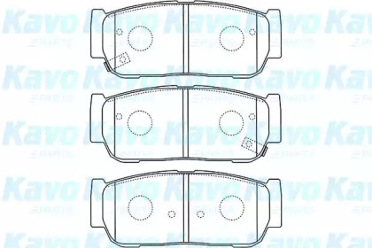 Комплект тормозных колодок KAVO PARTS BP-4019