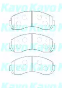 Комплект тормозных колодок KAVO PARTS BP-4020