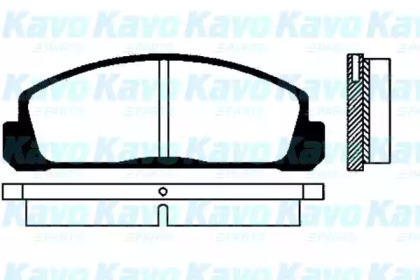 Комплект тормозных колодок KAVO PARTS BP-4500