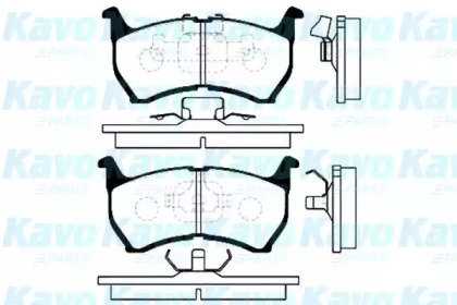 Комплект тормозных колодок KAVO PARTS BP-4505