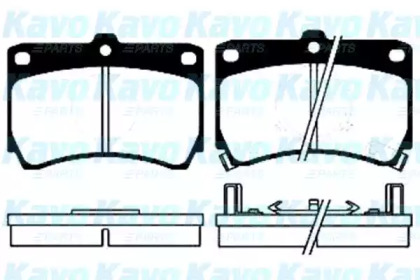 Комплект тормозных колодок KAVO PARTS BP-4507