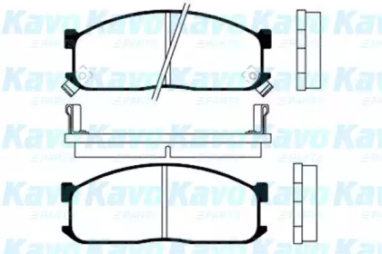 Комплект тормозных колодок KAVO PARTS BP-4514