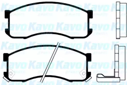 Комплект тормозных колодок KAVO PARTS BP-4519