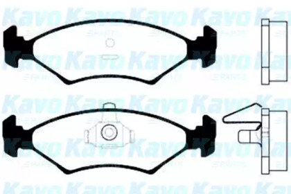 Комплект тормозных колодок KAVO PARTS BP-4527