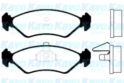 Комплект тормозных колодок KAVO PARTS BP-4528