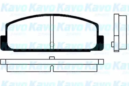 Комплект тормозных колодок KAVO PARTS BP-4534