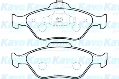 Комплект тормозных колодок KAVO PARTS BP-4554