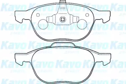 Комплект тормозных колодок KAVO PARTS BP-4555