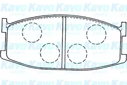 Комплект тормозных колодок KAVO PARTS BP-4561