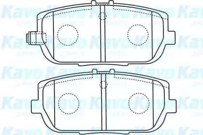 Комплект тормозных колодок KAVO PARTS BP-4564