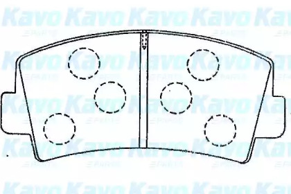 Комплект тормозных колодок KAVO PARTS BP-4565