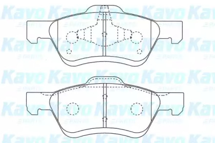 Комплект тормозных колодок KAVO PARTS BP-4577