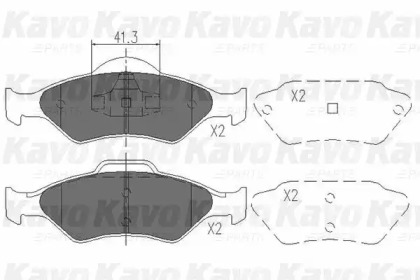 Комплект тормозных колодок KAVO PARTS BP-4585