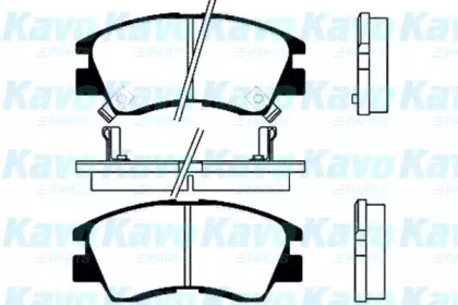 Комплект тормозных колодок KAVO PARTS BP-5506