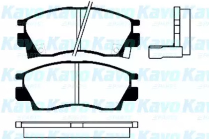 Комплект тормозных колодок KAVO PARTS BP-5508