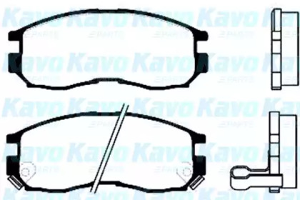 Комплект тормозных колодок KAVO PARTS BP-5510