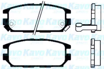 Комплект тормозных колодок KAVO PARTS BP-5524