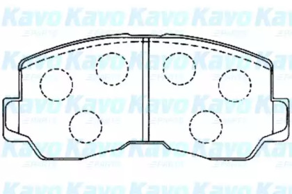 Комплект тормозных колодок KAVO PARTS BP-5533