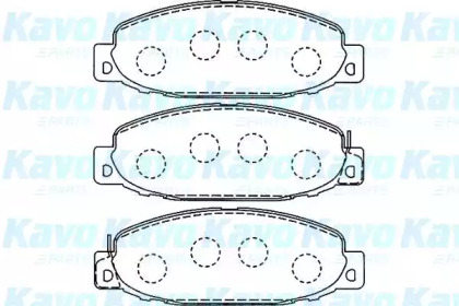 Комплект тормозных колодок KAVO PARTS BP-5536