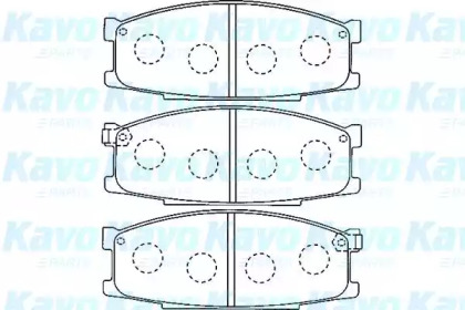 Комплект тормозных колодок KAVO PARTS BP-5537