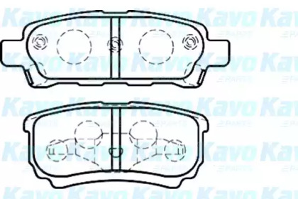 Комплект тормозных колодок KAVO PARTS BP-5538