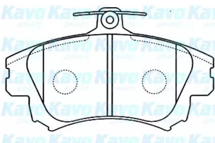 Комплект тормозных колодок KAVO PARTS BP-5542