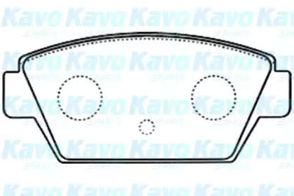 Комплект тормозных колодок KAVO PARTS BP-5551