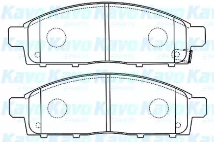 Комплект тормозных колодок KAVO PARTS BP-5552