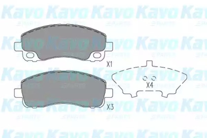 Комплект тормозных колодок KAVO PARTS BP-5564