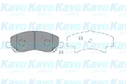 Комплект тормозных колодок KAVO PARTS BP-5567