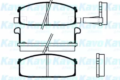 Комплект тормозных колодок KAVO PARTS BP-6509