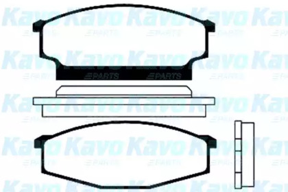 Комплект тормозных колодок KAVO PARTS BP-6512