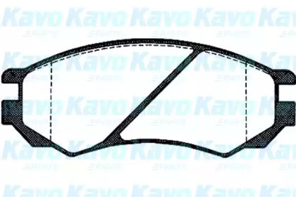 Комплект тормозных колодок KAVO PARTS BP-6521