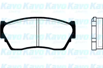 Комплект тормозных колодок KAVO PARTS BP-6522