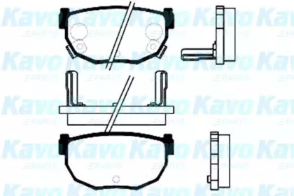 Комплект тормозных колодок KAVO PARTS BP-6542