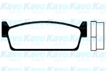 Комплект тормозных колодок KAVO PARTS BP-6544