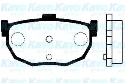 Комплект тормозных колодок KAVO PARTS BP-6545