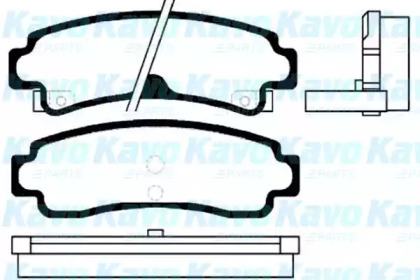 Комплект тормозных колодок KAVO PARTS BP-6550