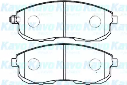 Комплект тормозных колодок KAVO PARTS BP-6567