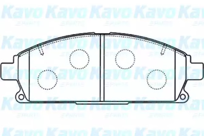 Комплект тормозных колодок KAVO PARTS BP-6569