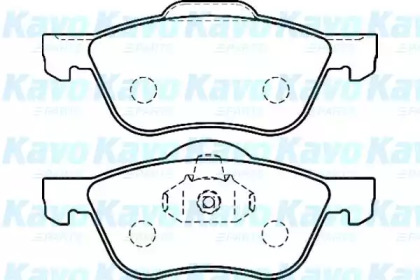 Комплект тормозных колодок KAVO PARTS BP-6572