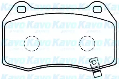 Комплект тормозных колодок KAVO PARTS BP-6573