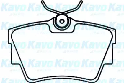 Комплект тормозных колодок KAVO PARTS BP-6580