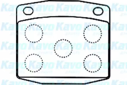 Комплект тормозных колодок KAVO PARTS BP-6586