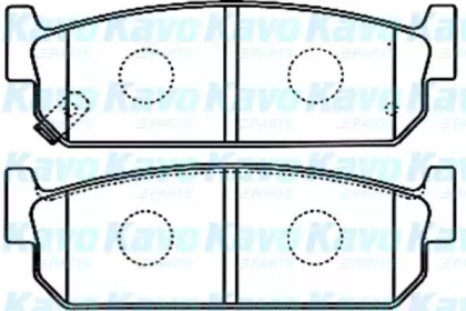 Комплект тормозных колодок KAVO PARTS BP-6591